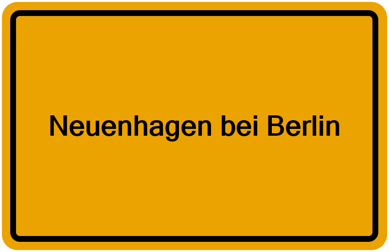 Handelsregister Neuenhagen bei Berlin